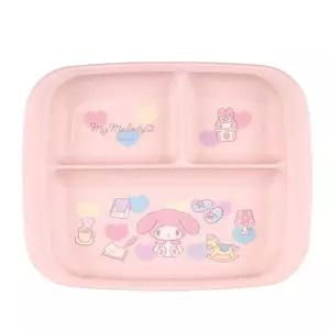마이멜로디 베이비 식판(일) (618420)3구 3칸 핑크 귀여운 아기 3구 어린이 캐릭터