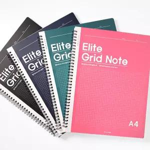 엘리트 A4 그리드 절취노트캠퍼스 모눈 격자 방안 종이 디자인 고급
