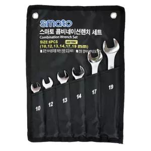스마토-콤비네이션렌치세트 6pcs 10-19mm (1EA)깔깔이 옵셋라쳇 기어라쳇 방폭 스패너 옵셋 플랭크드라이버