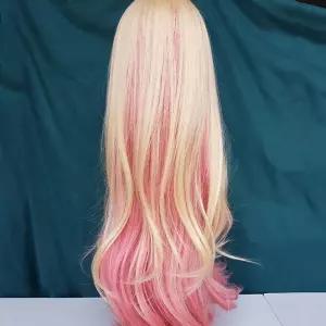 핑크 롱 웨이브 여성 통가발 파티 촬영 코스프레용 긴머리 가여자변신 스타일링 긴가 업스타일가 헤어가 여