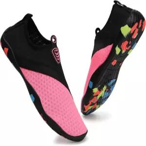 TEOKJ 워터 슈즈 퀵 드라이 맨발 요가 아쿠아 스포츠 풀 비치 수영 서핑 여성 남성용
