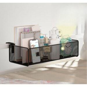 패브릭 걸이 리모컨 수납 바구니 포켓 침대걸이 침대 원룸