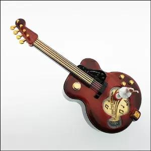 향앤미과학 무빙 오르골 기타 위의 발레리나장식품 소품 인테리어 뮤직박스 예쁜