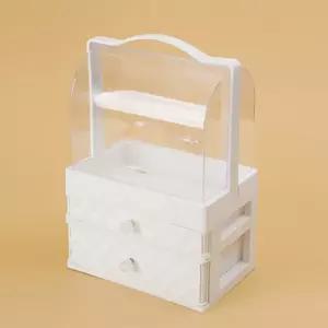 다이아 2단서랍 화장품 정리함화장대 메이크업 수납함 뷰티 소품 보관함 정리대 서정리함 2정리함