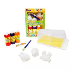 컬러링토이 미니 프렌즈 - FMF2( 고래 문어 꽃게 )핑거페인트 미술놀이 어린이 색칠 3D링 키즈파레트 공작