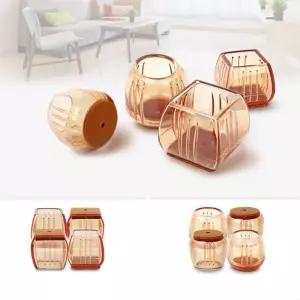 의자끄는소리 투명 발싸개 다리패드 긁힘방지 쒸우개 식탁발커버 마루보호 발캡