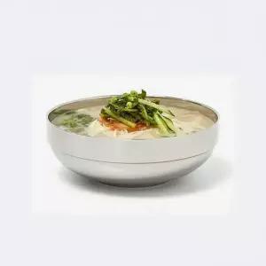 bns 업소용 이중 스텐 유광 냉면 국수그릇 대