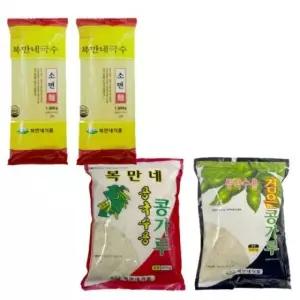 데일리마일샵  여름철 별미 간편 콩국수 재료 콩가루 콩국수용 국수 소면 콩국수면