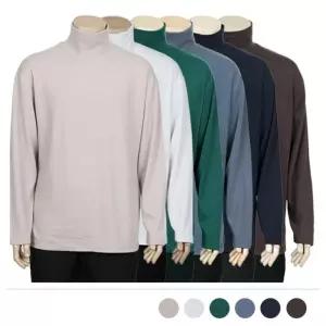 MTSS24090 남성 폴라 니트 티셔츠 터틀넥 남자