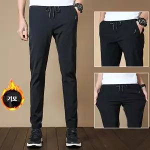 남성 겨울 기모 안감 슬랙스 아웃도어 일자 팬츠 바지트레이닝 여성 조거 트레이닝복 남자 츄리닝 스？？ 홈