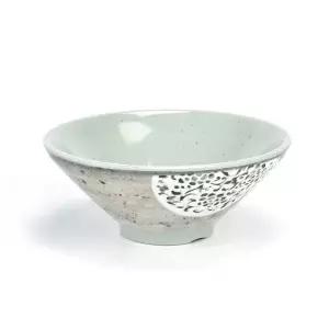 bns 업소용 멜라민 플라워 가벼운 우동그릇 10호