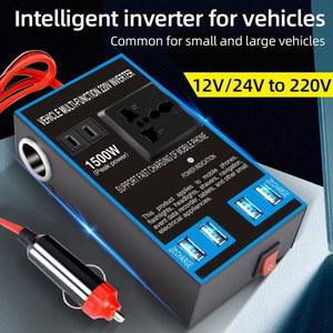 차량용 12V/24V ~ 220V 전원 인버터 순수 사인 변압기가있는 고전력 자동차 트럭 충전기 변환기