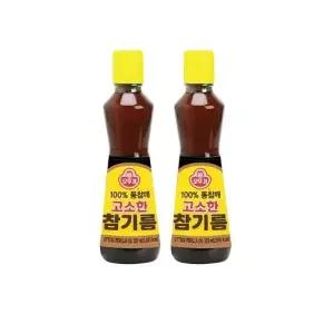 오뚜기 고소한 참기름 320ml 2개
