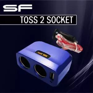 삼진퍼스트 토스 USB 2구 소켓 2종택1충전용 자동차용 차량용 멀티 시거잭