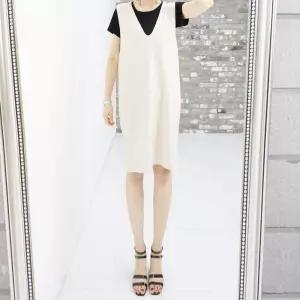 여름 스판 민소매 조끼 원피스 롱 베스트 캐쥬얼 여성 박시핏 미니 레이어드 형원피스