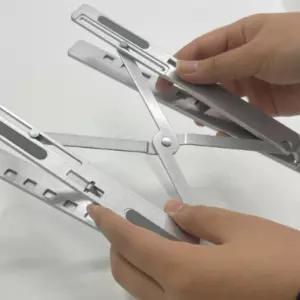태블릿거치대 휴대용 접이식 노트북 사용이편리한 실용적 간편한 쿨링패드 가성비좋은 받침대 쿨러 하기좋