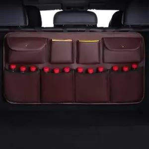 자동차 가죽 트렁크 포켓 정리함 그물망 수납 C타입