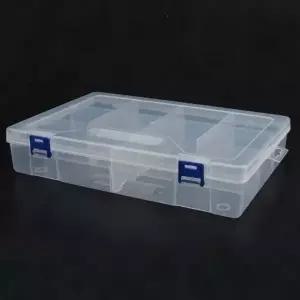 ( )10칸 대형 투명 정리함 칸막이 조절 부자재 공구 비즈 분류 플라스틱