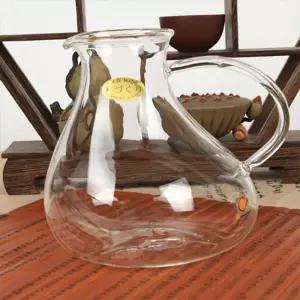 에르 손잡이 유리병 피쳐 500ml티팟 포트 주전자 차주전자 직화 내열