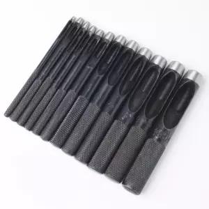 타공 펀칭기 12종세트이 가죽 펀치 구멍뚫는도구 홀펀치 벨트뚫 천막 타펀치 1펀치 원형 천기 타기