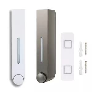 NEW 수동물비누케이스 무타공 욕실 주방 세재통샴푸리필통 중부양 거품비누디스펜서 세제 핸드워시 걸이 세