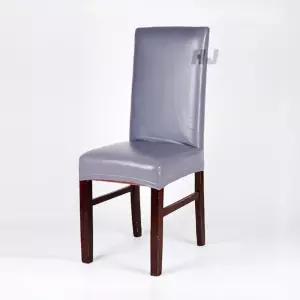 식탁의자 커버 케이스 덮개 가죽 고탄력 사무실 세트 좌석용 등받이용 등커버 책상 커버형 컴퓨터 단색 오