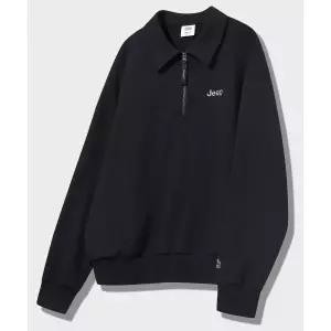 지프 JEEP 오버핏 카라 하프집업 맨투맨 (JQ5TSU834BK) JQ5TSU834BK 209148