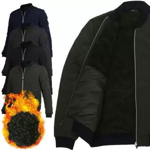 보온성 3중 구조 양털 안감 패딩 항공자켓 남자 블루종 플리스 점퍼 작업복 아웃도어 겨울 남성