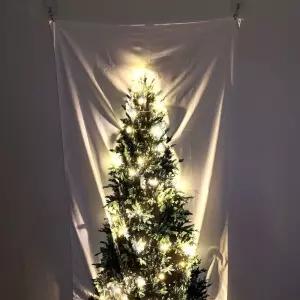 크리스마스 패브릭 벽트리 장식 전구인테리어 소품 걸이 조명 가랜드 부착