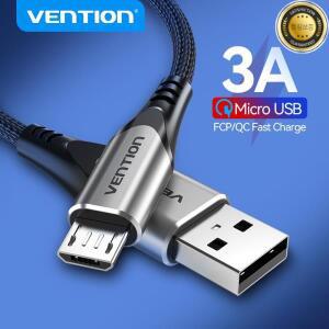 Vention 마이크로 USB 케이블 3A 나일론 고속 충전기 C타입 데이터 삼성 샤오미 LG 안드로이드용 휴대폰