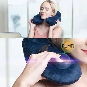 에어펌프 목쿠션 여행용 차량용 베게 베개목 배게