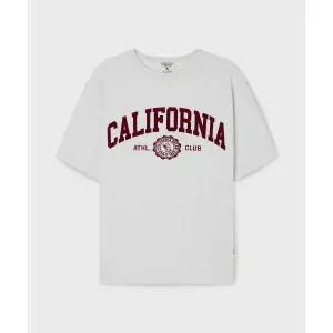 WHO.A.U California Lettering T-shirtOver FitWHRAG2322U 280015