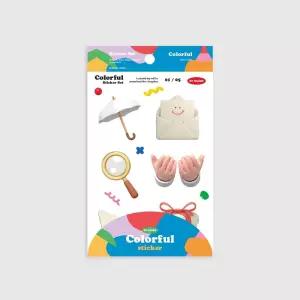 스티커 세트 컬러풀모형 모양 장식 붙이기 꾸미기 팬시용 문구용 데코 꾸밈 다이어리