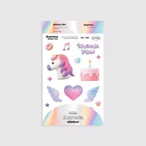 스티커 세트 오로라다이어리 꾸밈 문구용 모형 붙이기 완구 팬시용 컬러 예쁜 데코