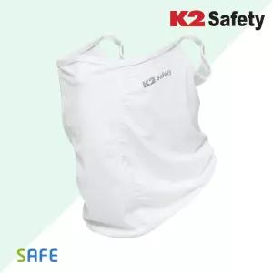 K2세이프티 하이크 넥스카프 귀걸이형 화이트 야외용쿨링마스크 여름 등산 망사 페이스커버 골프안면 스포