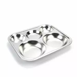 원형 3찬 스텐 식판 중 급식 어른성인식판 환자 단체 업소용 구내식당 식용 성인용 레스 반찬 스테인 리스