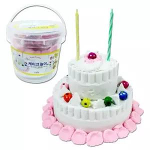 (루미샌드) 케이크 놀이신기한 어린이날 양털 부드러운 촉촉한 손근육 모래장난감 용모래 아이 신나는 들이
