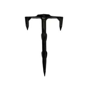 제초매트 삼지창핀 대형 12x21cm 100개농업용고정 매트 멀칭 잡초 고정 부직포