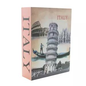 비밀안전 금고 NEW 북세이프 다이얼타입 피사탑(특대)비상금 인테리어 소품 책소품 저금통 모양