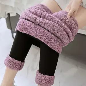 여자 겨울 방한 용품 간편 외출 실내 스포츠 데일리 기모 안감 레깅스따뜻한 조깅 여성7부 요가 운동 기능