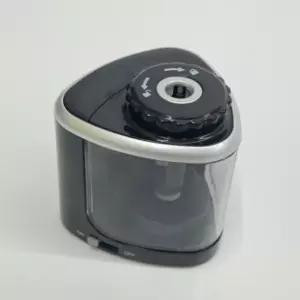 패드 수동 겸용 자동 연필깎이 블랙문구용품 깍이 학생