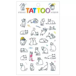쁘띠 타투스티커_캣일회용 귀여운 셀프 그림 바디