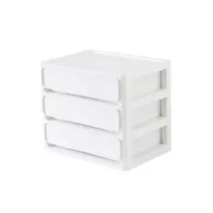 bns 플라스틱 데스크 소품정리 3단 서랍장