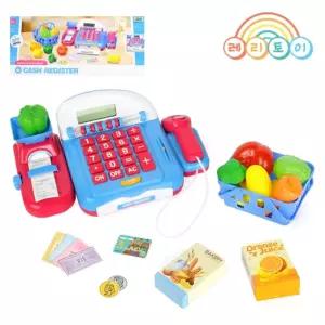 PV 과일마트 계산대놀이 14pcs가게 어린이역할 점원 매점