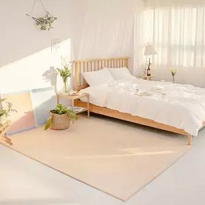 투톤 통통 러그 베이지 100x150바닥 인테리어발매트 갬성 다용도 안방 주방 거실카페 디자인 침대 집꾸미기