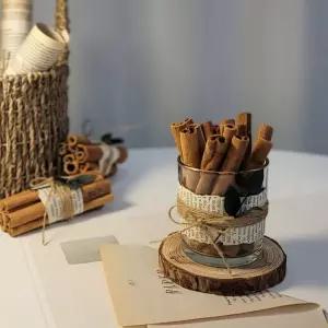 소소한 시나몬스틱 천연방향제 유리컵(대) 모기기피캠핑용품 냄세제거 공기정화 주방세 우드빈티지 신발장