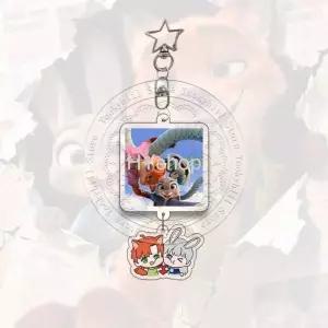  주토피아 2 캐릭터 닉 주디 게리 얼굴 사진 그림 아크릴 키링