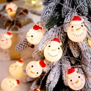 20구 LED 눈사람 가랜드 전구(3M) 건전지타입 줄조명가조명 조명가 가렌드 감성캠핑 차박 트파티장식 리용