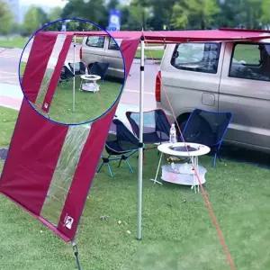 쌍문상회 캠핑용바람막이 차량타프 윈드스크린 낚시 1P 그늘막 차박 투명창 다용도