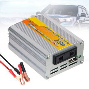 220W 차량용 파워 인버터 USB 포트 포함 DC 12V에서 AC 220V 차량용 인버터 전화기 노트북 태블릿용